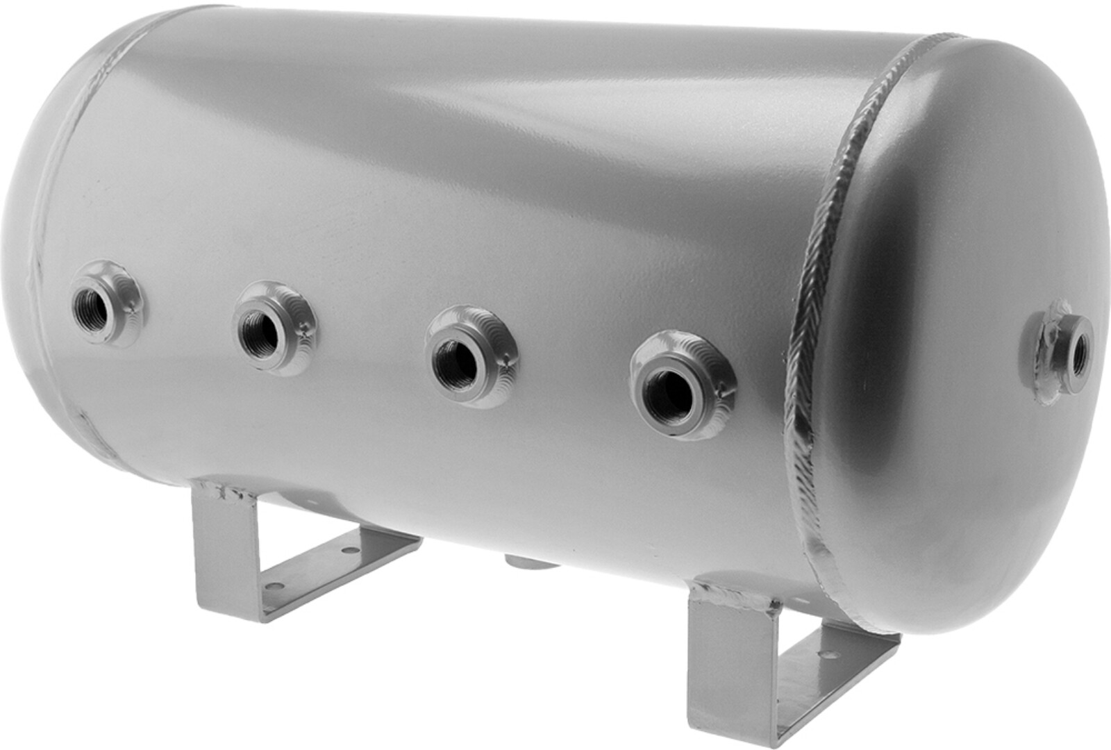 6 GALLON 9 PORTS ALUMINUM AIR TANK FOR SUSPENSION/BAGS/TRAIN HORN