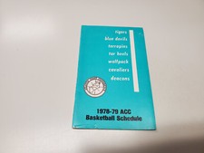 RS20 ACC Atlantic Coast Conference 1978/79 Men's Basketball Pocket Schedule