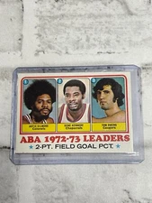 Topps 1973 Basketball #235 ABA 2-pt. Field Goal Pct. Leaders EX Condition Card