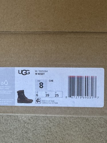 BOTAS DE CUERO PARA MUJER UGG KESEY IMPERMEABLES CASTAÑO EE. UU. 8 / UK 6 /EU39 /JP 25 con cremallera - Imagen 14 de 15
