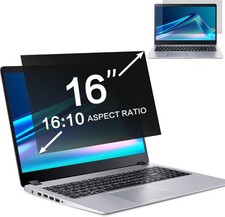 16 Inch Anti Glare Privacy Screen Filter for 16:10 Widescreen Laptop Display
