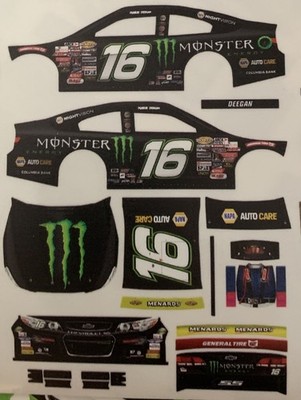Custom 2026 Hailie Deegan #16 Monster 1/64 Scale ARCA Peel & Stick Decals