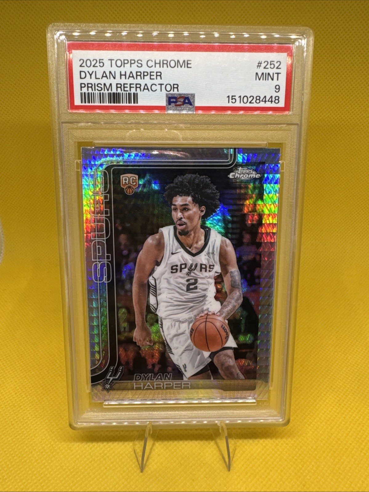 2025-26 Topps Chrome - Dylan Harper #252 Prism Refractor (RC)