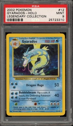 Pokemon Gyarados Legendary Coll. Holo Rare #12 PSA 9 Mint