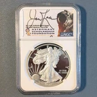 2020-W $1 American Silver Eagle NGC PF70 UCAM Jim Lovell Signed /500 ASF Label