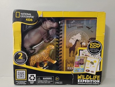 NEW National Geographic Kids Wildlife Expedition Savannah Activity Journal Set