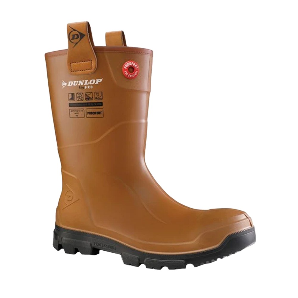 Dunlop - Botas de Agua de Seguridad Purofort Rigpro para Adultos Unisex