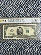 Dallas de $2 2009 *Billete estrella* graduación profesional 66 PPQ GEMA UNCIR desde 1939K* (bloque K*) 🔥 VENTA