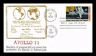US COVER APOLLO 11 FIRST MAN ON MOON SPACE AIR MAIL FDC SCOTT C76