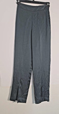 NWT Express Editor Straight High Rise Dress Pants Forest Green, Side Zip