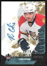 2014-15 Upper Deck Ultimate Collection Rocco Grimaldi Rookie Auto /299 #83