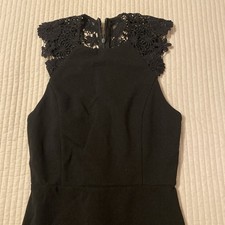 Lulus Women's Little Black Dress with Lace Bodycon Size XS