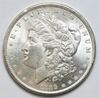 1889 $1 Morgan Silver Dollar Uncirculated - RAW - Great Luster / Nice Detail