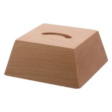 Solid Wood Shoehorn Base Countertop Stand Display Entryway Holder