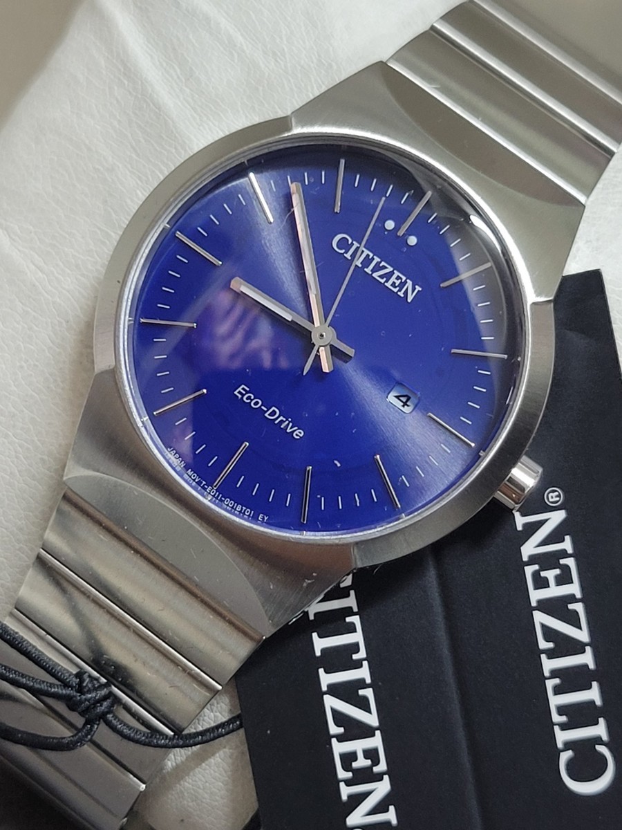 CITIZEN EW2670-53L AXIOM ECO-DRIVE BLUE DIAL SILVER STEEL BRACELET