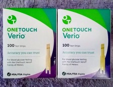 One Touch Blood Glucose Test Strips - eight boxes of 100 Count