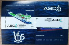 AZERBAIJAN 2023 TRANSPORT Vehicles SHIPS - S/S MNH