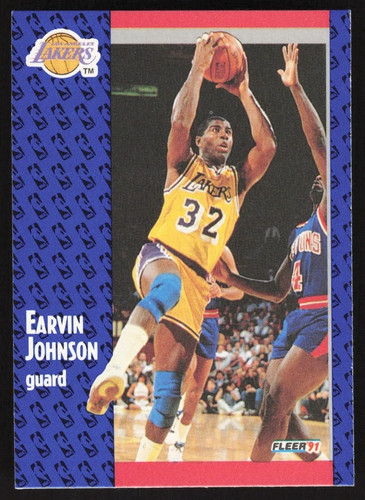 Earvin Johnson #100 1991 Fleer card