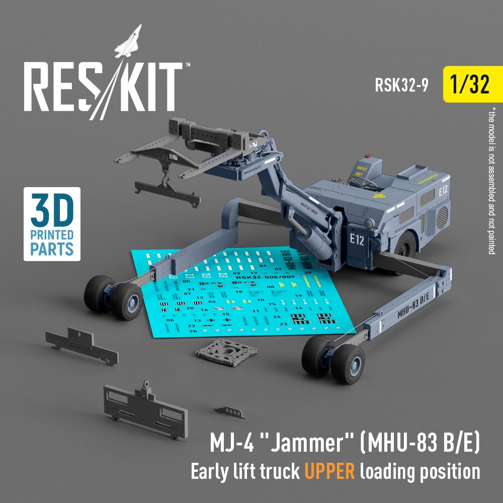 ResKit RSK32-0009 1:32 Resin MJ-4 Jamer Lift Truck Loading Accessory Kit
