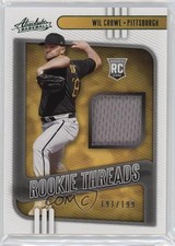 2021 Panini Absolute Rookie Threads Green 191/199 Wil Crowe #RT-WC 1h31