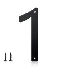 4 Inch House Numbers and Metal Letters for Outdoor Signs, House Numbers for O...