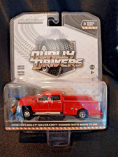 Greenlight Dually Drivers 2018 Chevy Silverado 3500hd Snow Plow 164