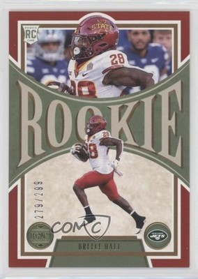 2022 Panini Legacy Rookies Red 279/299 Breece Hall #159 Rookie RC m5e