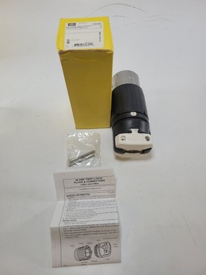 Hubbell CS8165C Insulgrip Twist Lock Plug 50A 480V 3 Phase 3P 4W Grounding