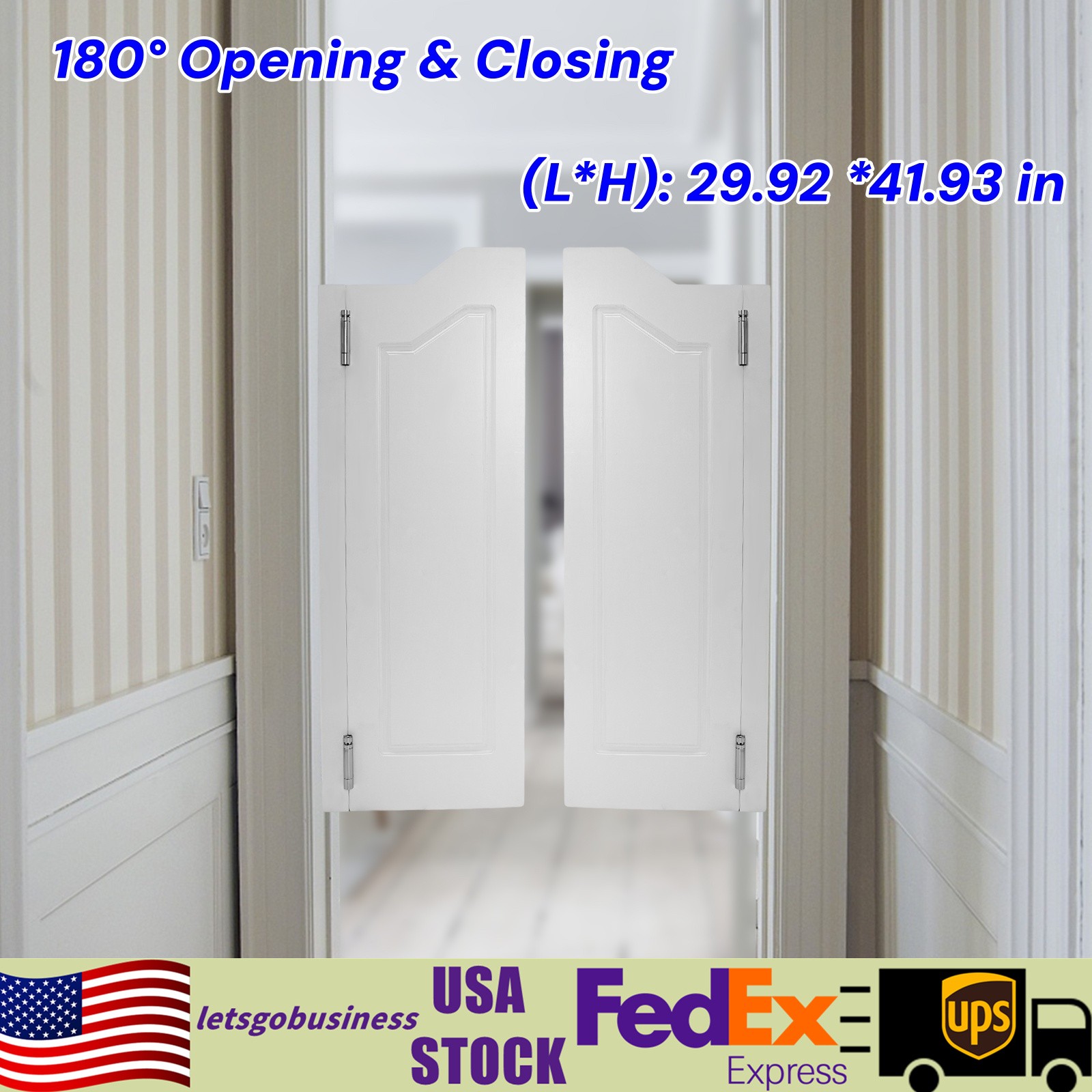 Coffee Doors Half Doors For Doorway Partition Door Wood Counter Doors 1 Pair
