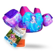 Puddle Float Jumper 20-30-50-60-70 Fit 3-5-6-9 Years, 30-50-60-70 lbs Mermaid