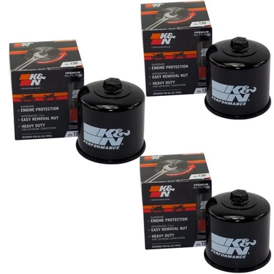 Filtre à Huile Kit 3 Pièce K&N KN-138 pour Aprilia Cagiva Kawasaki Sachs Suzuki - Photo 1/4