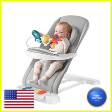 Monamii Baby Bouncer Easy to Assemble Baby Bouncer Seat with Feeding Tray
