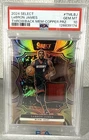 2024 SELECT LeBRON JAMES THROWBACK COPPER /49 GAME WORN PATCH PSA 10 LAKERS POP2