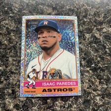 2025 Topps Heritage - Isaac Paredes #8 Chrome Sparkle Refractor