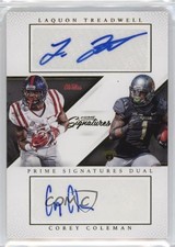 2016 Prime Signatures Dual /99 Laquon Treadwell Corey Coleman Rookie Auto RC