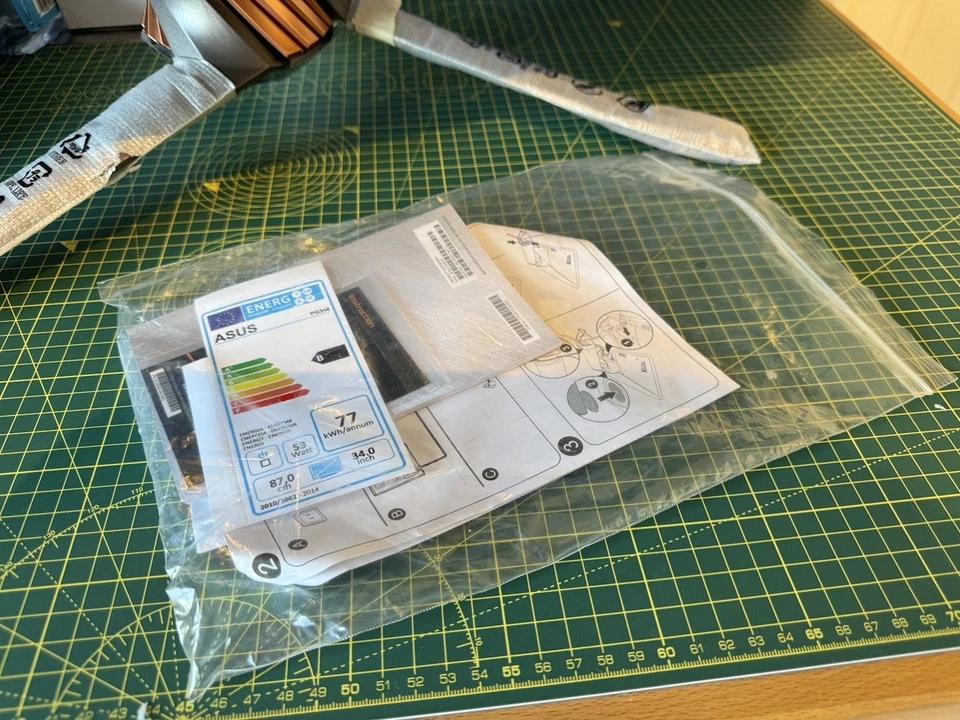 ASUS ROG Swift 21:9 Curved Gaming Monitor PG348Q 34" 100Hz NVIDIA G-Sync LED IPS - Image 4 of 4