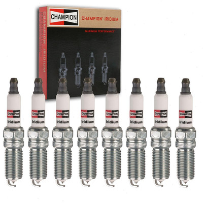 Sixity Auto 8 Pc Champion Iridium Spark Plugs Compatible Ford F-150 5.0L V8