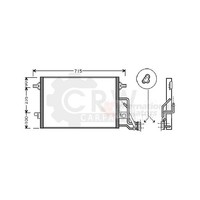 Kondensator Klimaanlage FüR VW Passat Variant 1.6 1.9 TDI Skoda