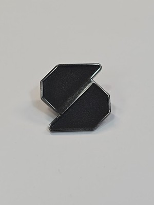 SAN Sound Initial ''S'' Logo Lapel Pin 2025 Headphones Earbuds Black Letters
