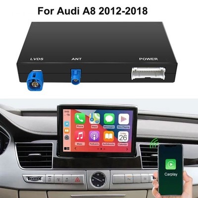 Wireless CarPlay Android Auto Interface Decoder For Audi A8 2012-2018 MMI3G Plus