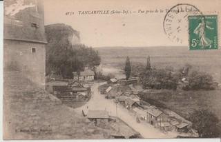 CPA 76 TANCARVILLE Vue prise de la terrasse du Château 1916