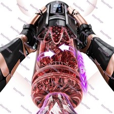 Male Masturbaters Automatic HandsFree Rotating Cup Thrusting Stroker Men Sex Toy