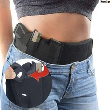 Tactical Belly Band Holster Pistol Handgun Gun Concealed Carry Waist Hidden Belt