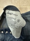 GAP 1969 Relaxed Boyfriend Cuffed Ripped Denim Blue Jeans Size 28 No Stretch — photo 8