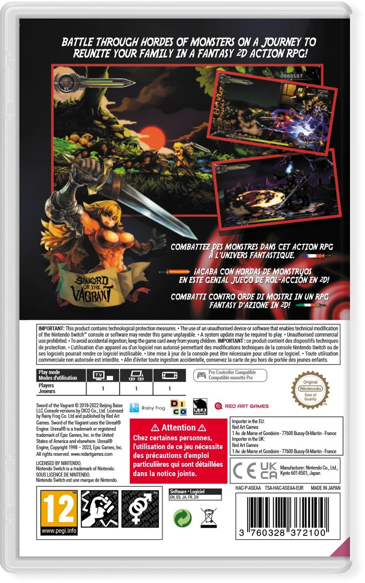 Buy Sword of the Vagrant [Nintendo Switch]
