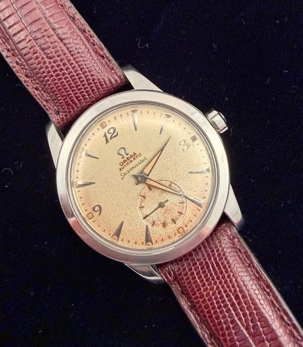 Vintage Omega Seamaster 1952 Stainless Steel Cal. 342 Watch, Breguet Numerals