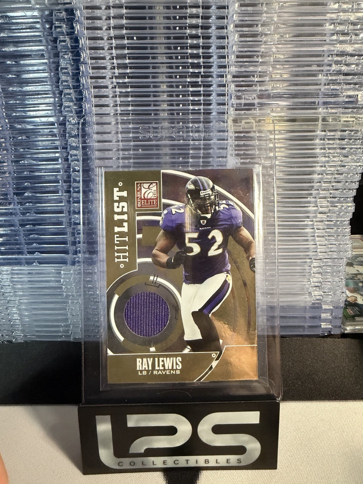 2011 Donruss Elite - Ray Lewis Game Used Patch /299 #21 Baltimore Ravens