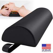 Half Round Massage Bolster Pillow with Strap - Pain Relief for Neck Knees