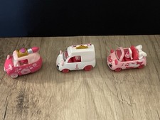 Moose Toys Shopkins Cutie Cars with Drivers Lot of 3