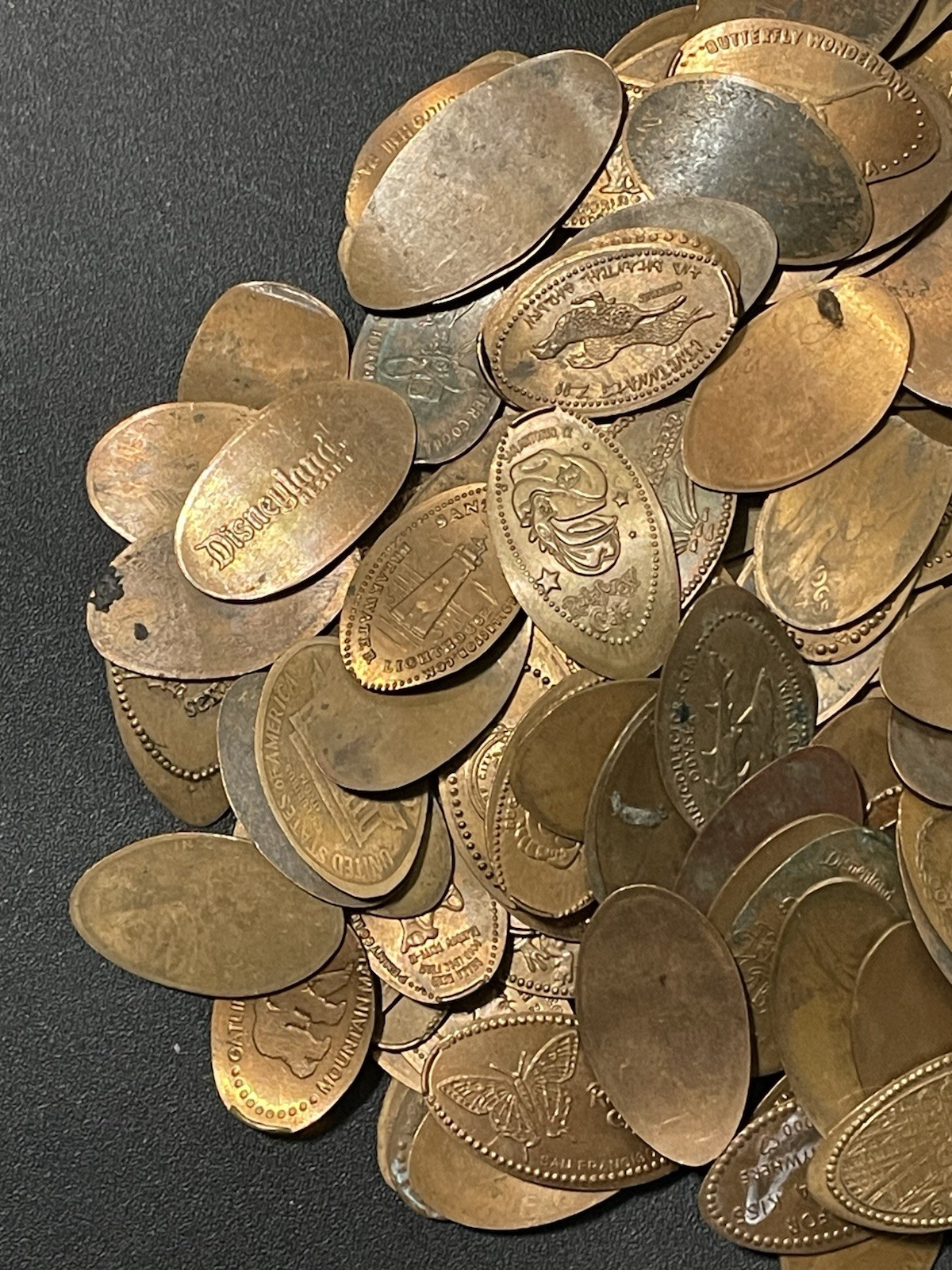 50 Random Copper Elongated Pennies #112700
